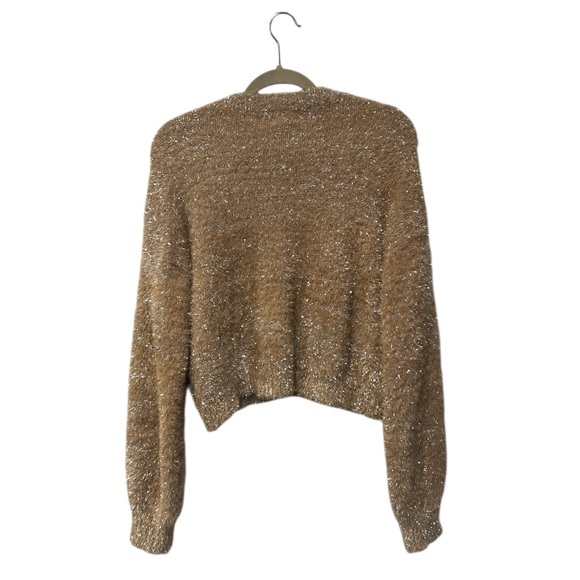 Maeve Anthropologie tinsel eyelash sparkle sweater size small - Picture 2 of 7